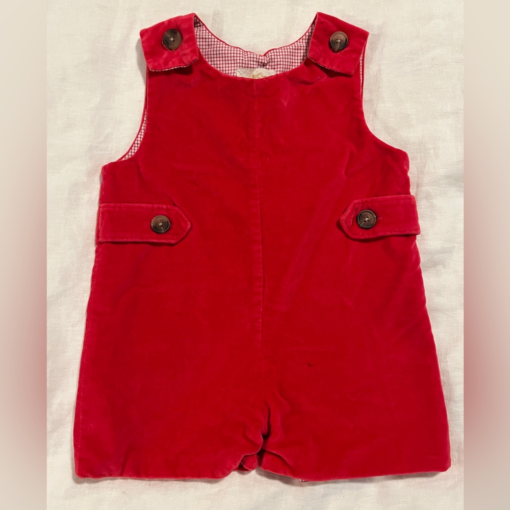 Red velvet romper